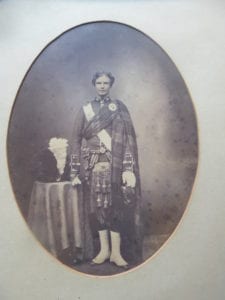 Cameron Highlanders. A fine photographic portrait of a young officer in full dress uniform, circa 1858. Cameron Highlanders. A fine photographic portrait of a young officer in full dress uniform, circa 1858.