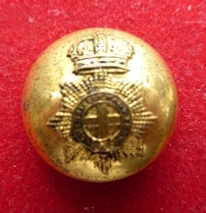 Military Knights of Windsor, gilt coatee button, 21mm. Military Knights of Windsor, gilt coatee button, 21mm.