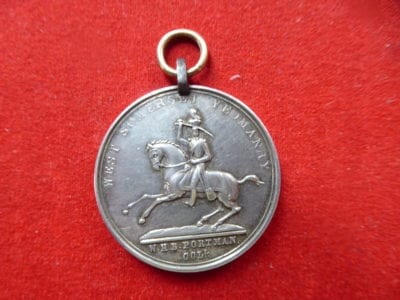 West Somerset Yeomanry, a named medal for Swordsmanship, 1859