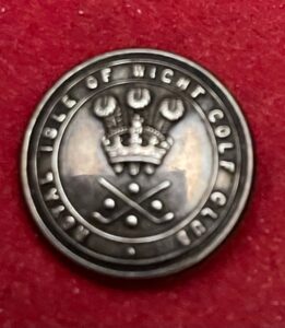 Royal Isle of Wight Golf Club, a hall marked silver button 1914