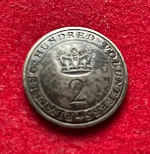 Blything Hundred Volunteers, officer's silver plated 24mm.