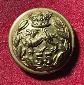 55th Regt. of Foot, the Border Regiment, brass 26mm 55th Regt. of Foot, the Border Regiment, brass 26mm