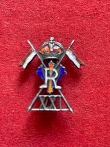 21st Empress of India's Lancers. A small enamelled silver brooch of the regimental badge.