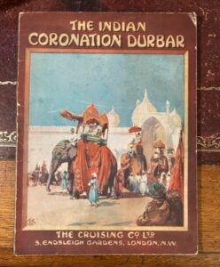 Delhi Durbar 1911. A cruise on R.M.S. Dunottar Castle spending almost all December in India.
