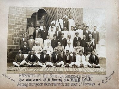 BOMBAY ARMY. Group portrait of the Surgeon General's Staff at Poona 1920