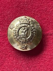 Abergavenny. Large crested livery button of the Marquess of Abergavenny