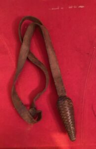Leather sword knot as worn on infantry officers' swords and several corps with service dress