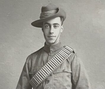 Scottish Imperial Yeomanry Trooper photographed in Cupar, Fife.