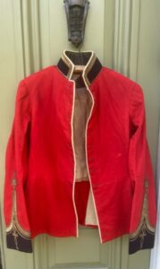 Officer's dress tunic of the Indian Army, lacking buttons and epaulettes