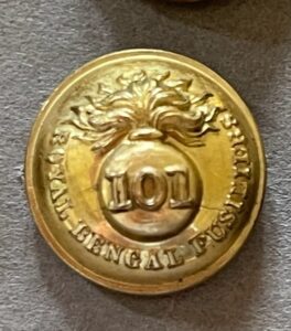 101st Foot, Royal Bengal Fusiliers, officer's gilt 19mm.