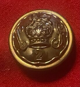 2nd Life Guards, Victorian brass 25mm button.