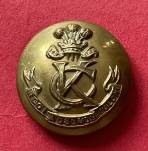 King's Colonials, Edwardian brass 26mm Yeomanry button