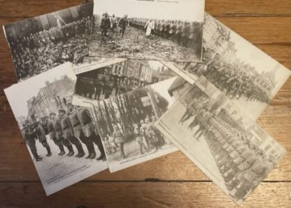 PERONNE. Seven French postcards showing WWI occupation by German troops