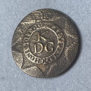 1st King's Dragoon Guards, a George III period officer's button