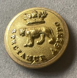 East India Company. Madras European Fusiliers. Officer's gilt 24mm button c 1850s