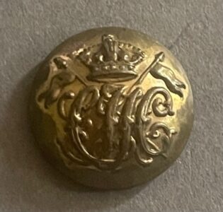 Central India Horse, 22mm sowar's brass button of WW1 period, worn 1910-1922