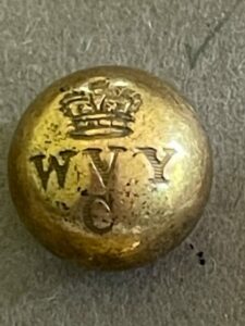 W V Y C. An officer's gilt12mm ball button of the George III period