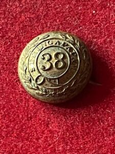 38th Bengal Native Infantry, officer's gilt 16mm button from the HEIC period