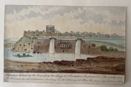 Summer Retreat of the Nawab of Nuldroog, Deccan. Watercolour c. 1840s