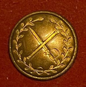 General Officer's large sized engraved button, early 19th century 24mm
