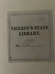 Kashmir. A standard work with an interesting provenance from the Viceroy's Staff Library