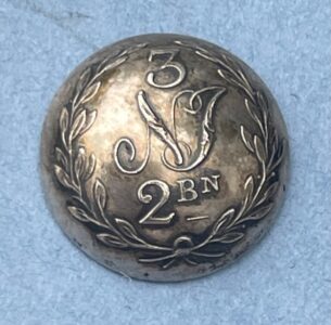 3rd Madras Native Infantry, a fine George III or IV period officer's 19mm button