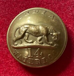 14th Regt. of Foot.brass 25mm 1855-81