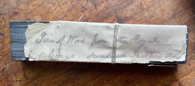 Royal George. A relic from the ship wrecked at Spithead in 1782