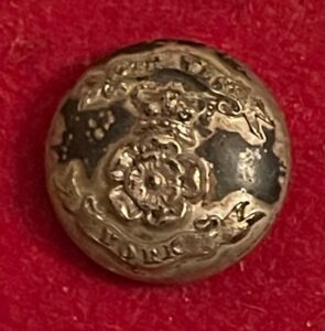 6th West York Militia, sikver plated officer's 16mm button