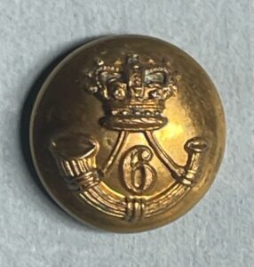 6th Madras Light Infantry, officer's gilt 17mm