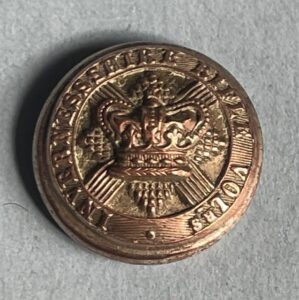 Inverness-shire Rifle Volunteers, 23mm silver plated button, late 19th century