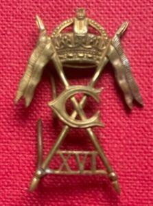 16th Cavalry, gilt cap badge 1903-1921, British Indian Army 16th Cavalry, gilt cap badge 1903-1921, British Indian Army