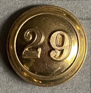 29th Foot, Worcestershire Regiment, officer's gilt 25mm