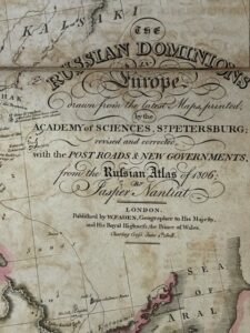 Russia in Europe, sheet 2 showing the lower half  in the Napoleonic period 1806-8