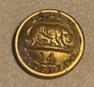 14th Regt. of Foot. Officer's gilt 18mm ( 14th Regt. of Foot. Officer's gilt 18mm (