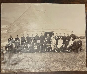 Shropshire & Staffordshire Volunteer Artillery. A late Victorian group portrait of the officers