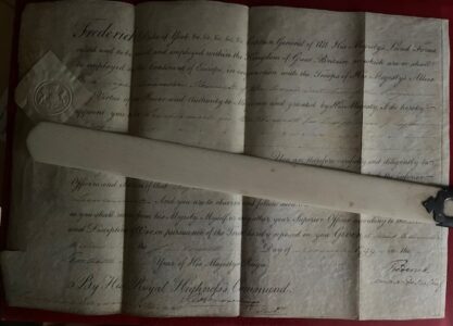 A George III period Army officer's commission signed by the Duke of York, Commander in chief