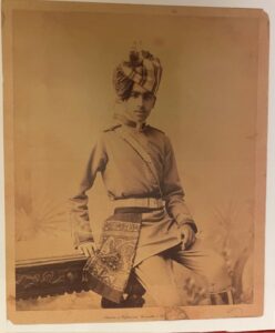 BIKANER. A portrait of a youthful Maharaja Ganga Singh of Bikaner in uniform, 1890s