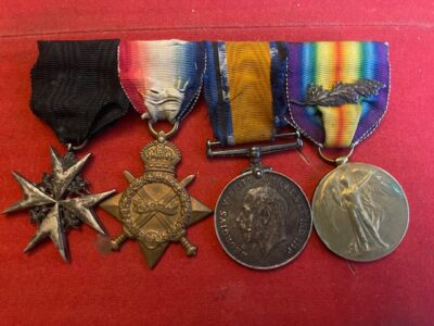 Order of St John. WWI group of four to Major serving in the West Riding Field Ambulance Order of St John. WWI group of four to Major serving in the West Riding Field Ambulance