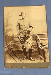 Imperial Yeomanry. Corporal G.W.H. Nevill. A cabinet card of the Boer War period 1898-1902
