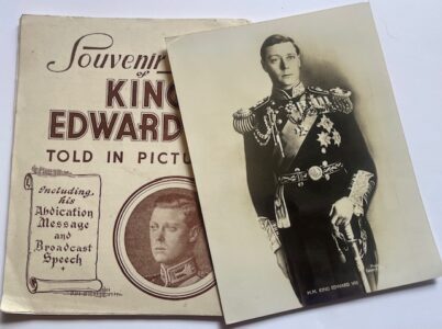 King Edward VIII. Souvenir book of his life and reign with a separate portrait by Bassano