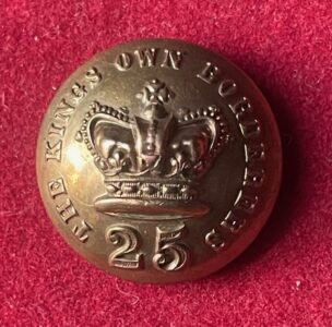 25th (The King's Own Borderers) Regt. of Foot, brass 25mm