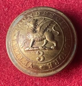 3rd East Kent Regiment (The Buffs) brass 25mm c 1855-72