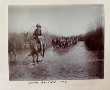 39th Gurkhas. an old album leaf of photographs title MANOUVRES 1912