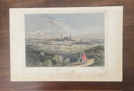 DELHI. An attrractive 19th century coloured print