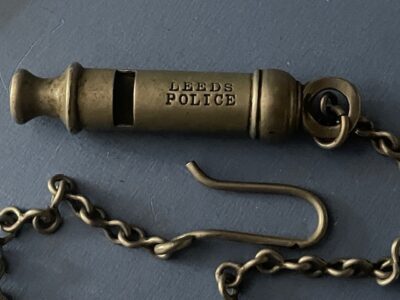 LEEDS POLICE. A vintage police whistle from the first half of the 20th century
