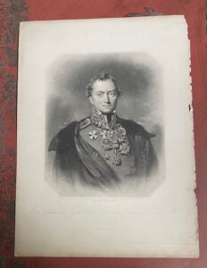 HARDINGE. An attractive engraving of the General in dress uniform.