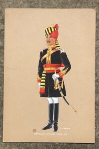 25th Cavalry, Frontier Force. A British officer, painted by A.H. Bowllng