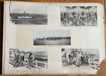 DELHI DURBAR 1911. The 39th Garhwal Rifles officers and other photographs.