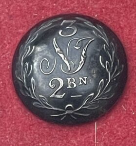 2nd Bn. 3rd Madras Native Infantry, a fine George III or IV period officer's 19mm button 2nd Bn. 3rd Madras Native Infantry, a fine George III or IV period officer's 19mm button